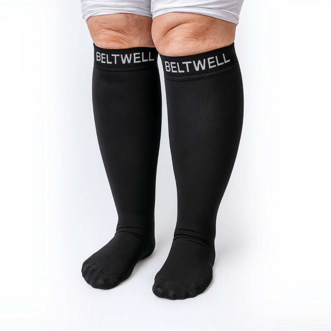Beltwell® - Wide Compression Socks - 20-30 mmhg