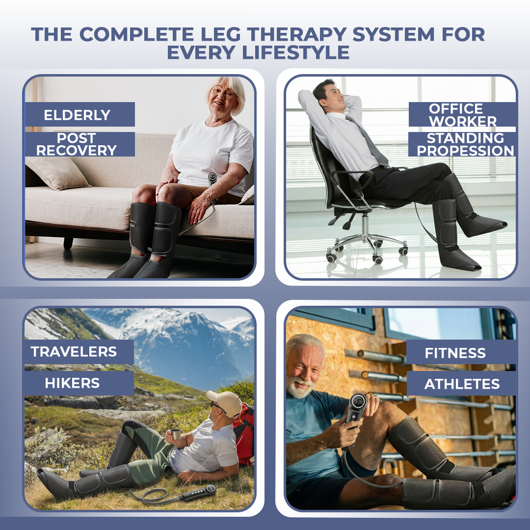 LymfoAir™ PRO - Leg Air Compression Boots With Heat & 3 Massage Modes