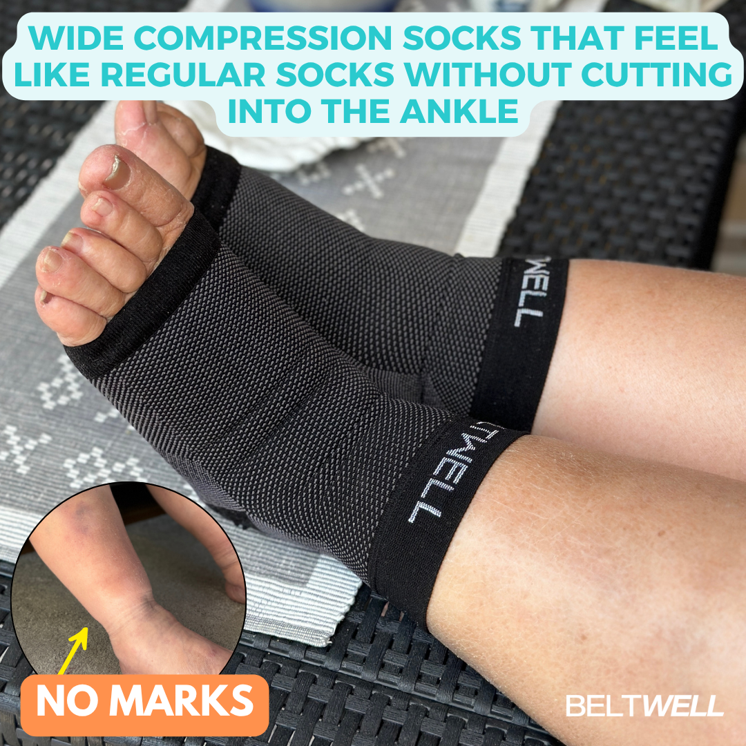 Beltwell® - Plus-Size Foot & Ankle Compression Socks For Swelling