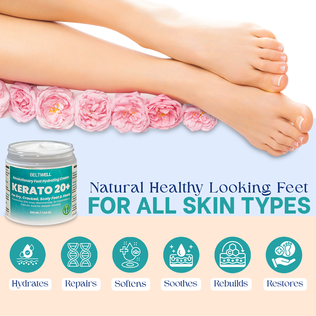 Kerato20+™ Urea 20% Intense Foot Hydrating Cream For Swollen, Dry, & Cracked Feet