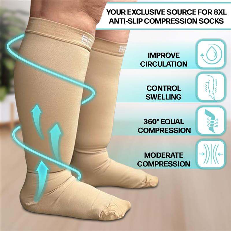 Beltwell® - Wide Compression Socks - 20-30 mmhg