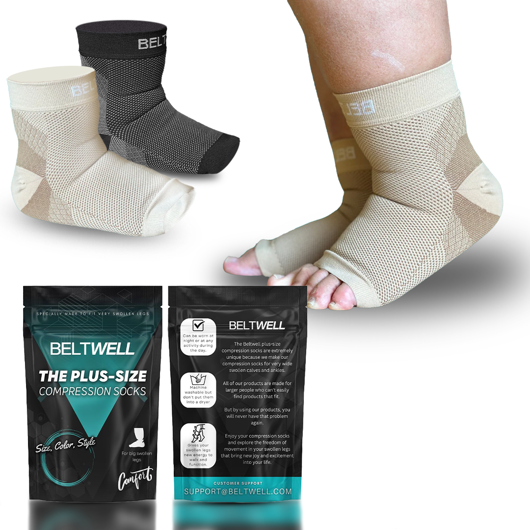 Beltwell® - Plus-Size Foot & Ankle Compression Socks For Swelling