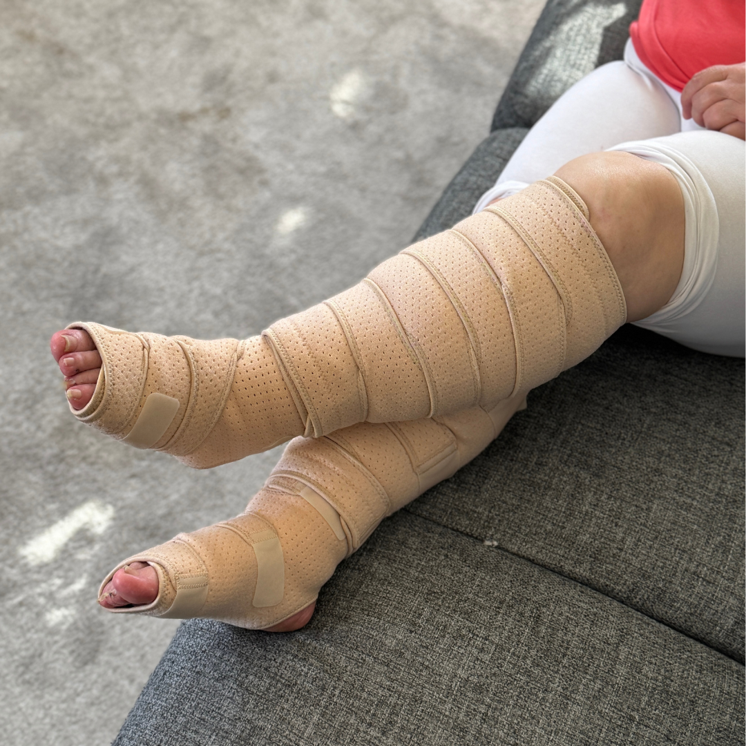 The Lower Leg Compression System For Feet & Calves (2 pack Each) |  BEIGE